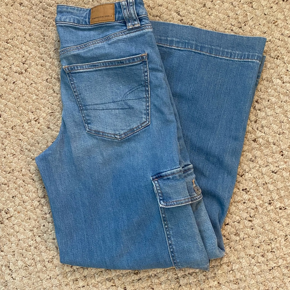 American Eagle Super High-Rise Baggy Wide Leg Jeans